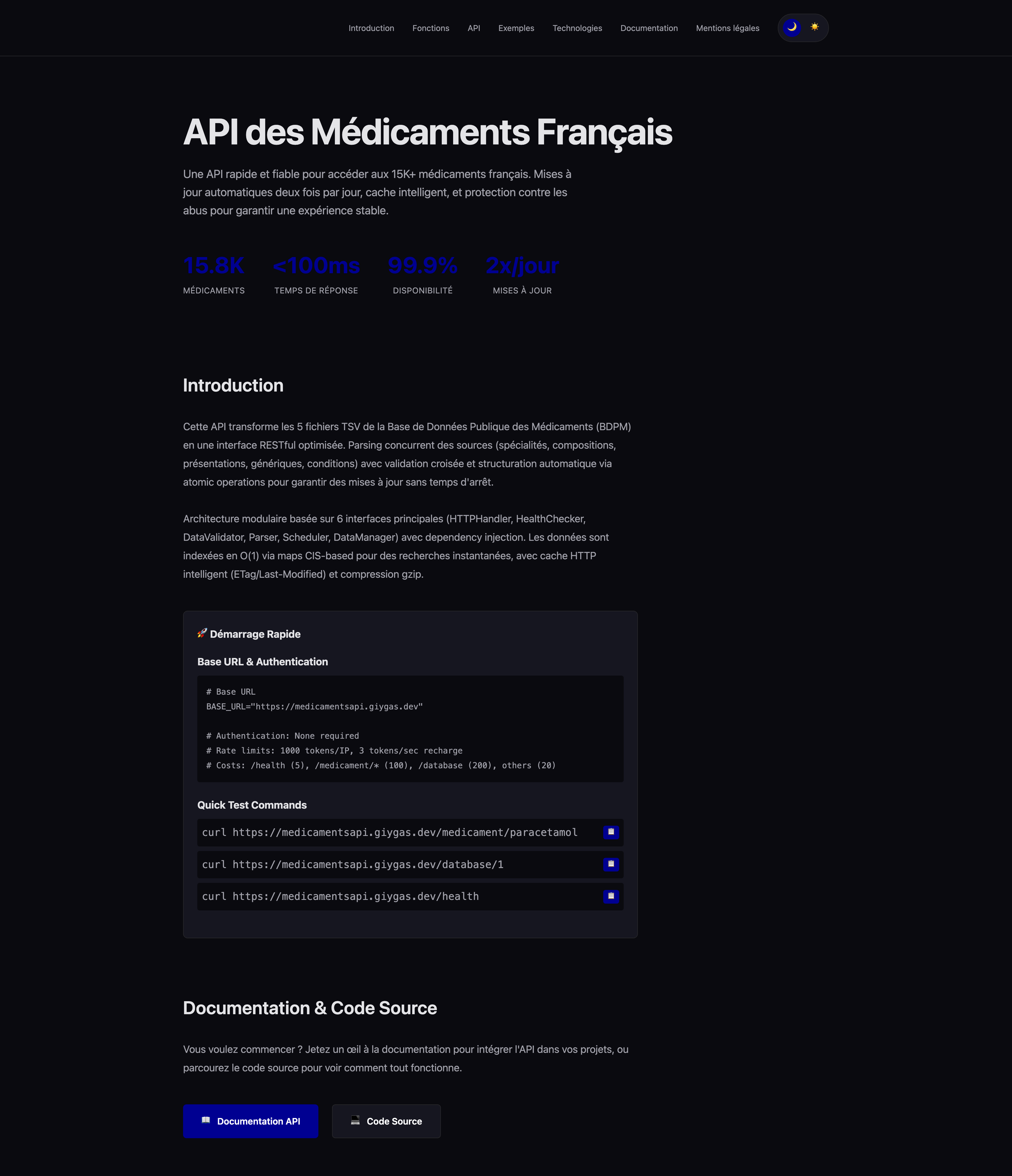 Medicaments API